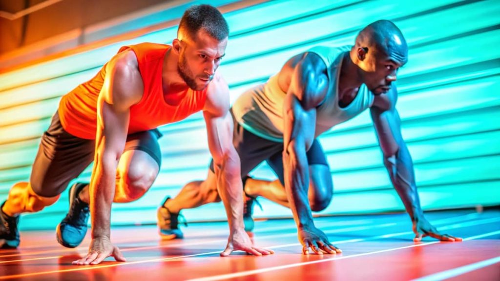 Athletes demonstrating proper motion techniques to enhance physical performance