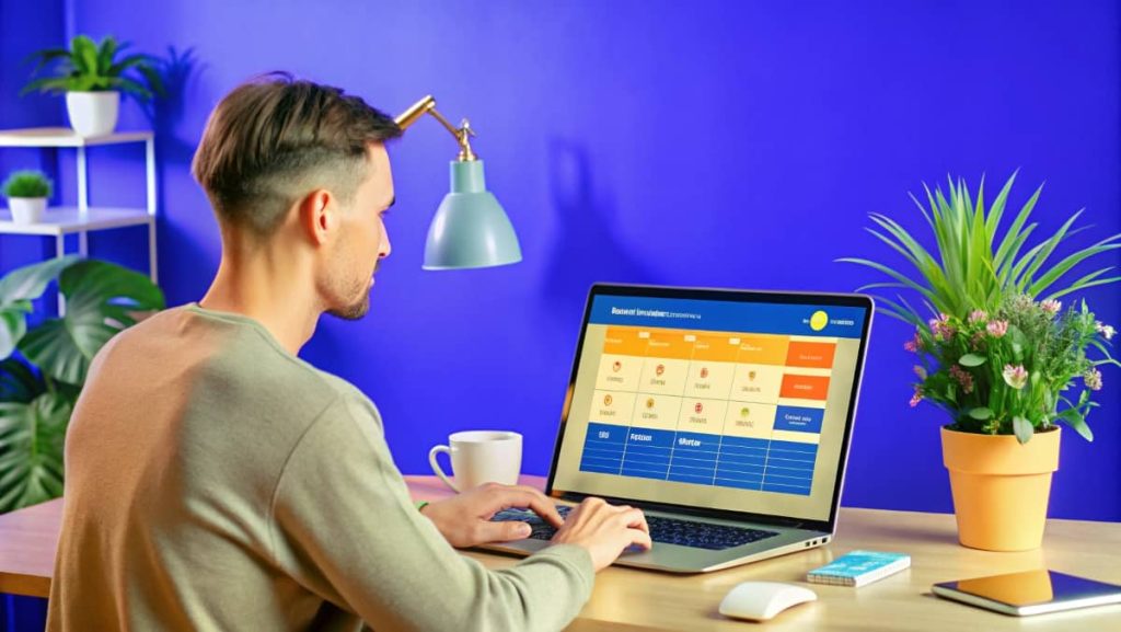 Person using a smart planning system to reduce cognitive overload