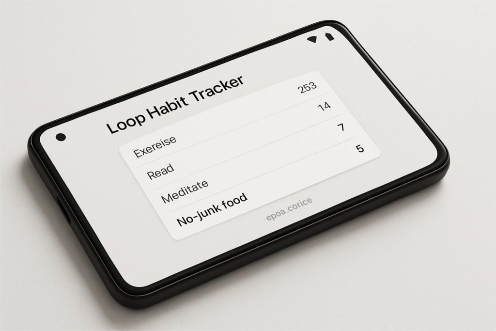 Minimalist tracking: the Loop Habit Tracker advantage