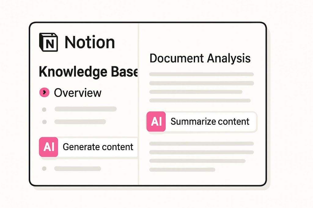 Leverage notion AI for smarter knowledge base management