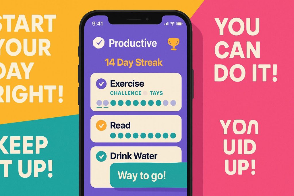 Stay motivated daily with the Productive habit tracker