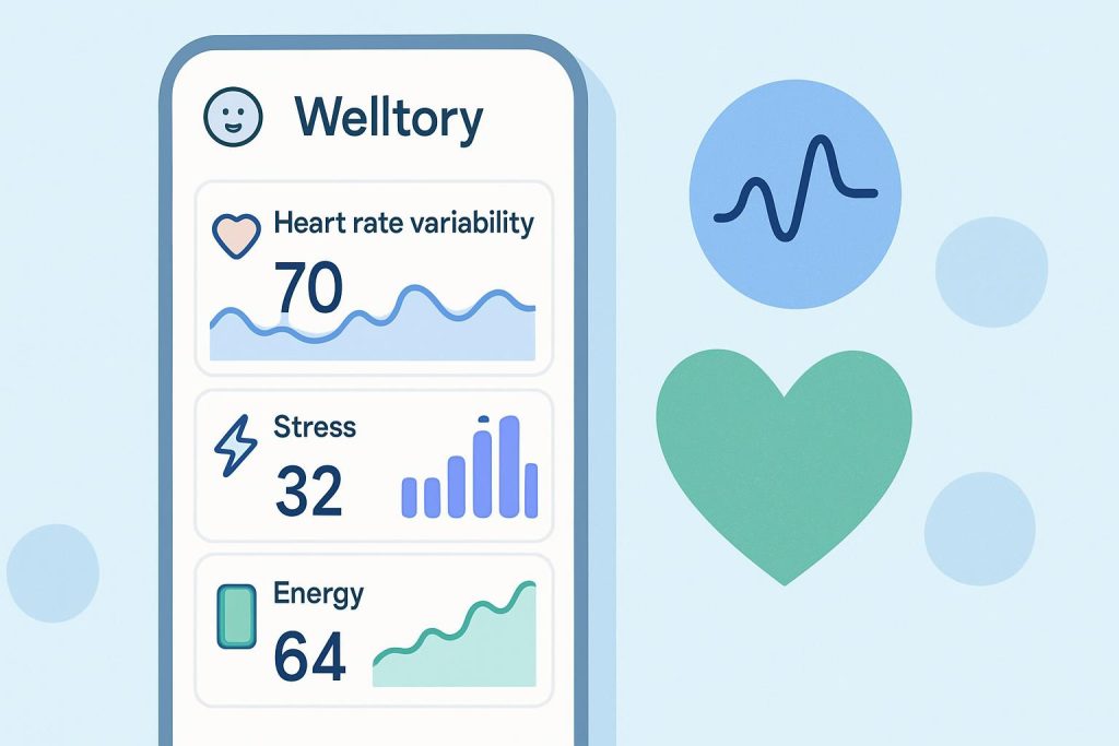 Track mood and health data using the Welltory partner app