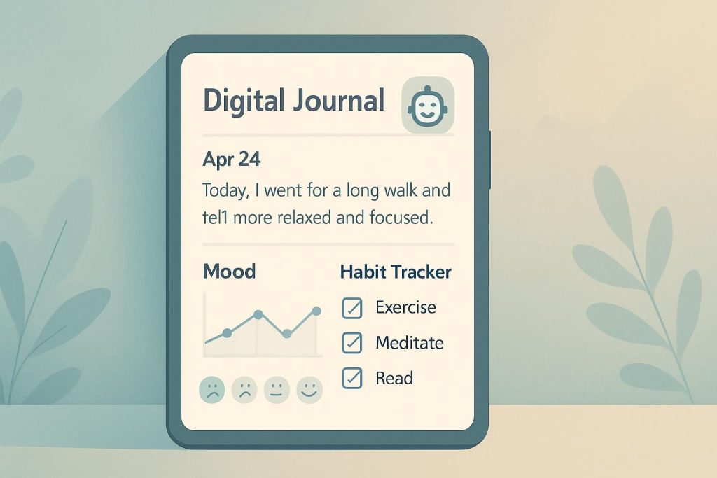 Digital journaling: AI apps for tracking habits & moods