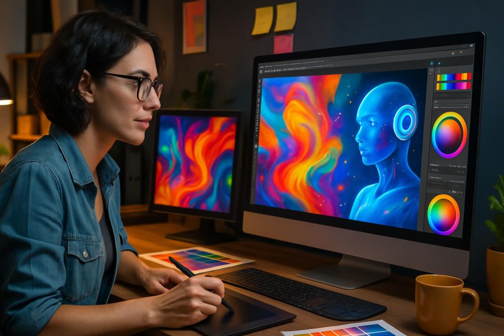 AI for graphic design: enhancing visual creativity