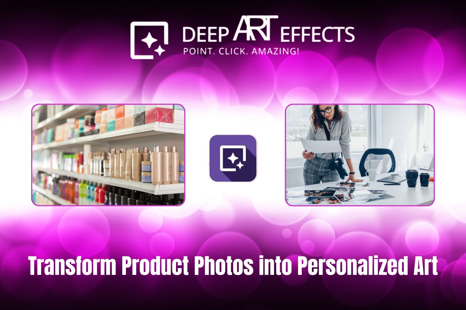 custom product photos into personalized art