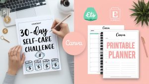 Combining ChatGPT content with Canva designs to create and sell digital products