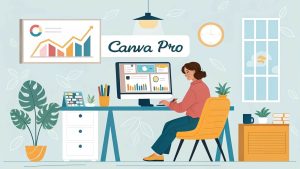 ffiliate promoting Canva Pro with blog and social media content