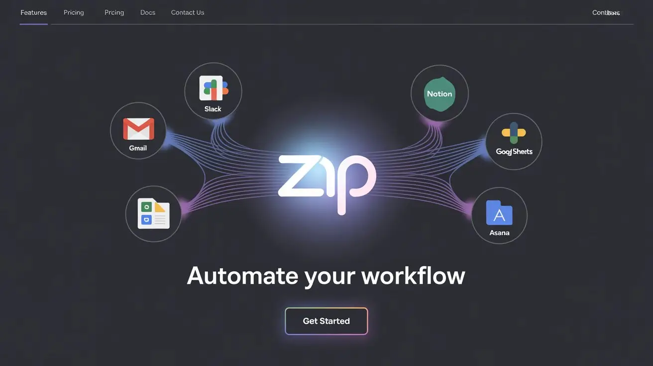 Zapier automation connecting various apps without code