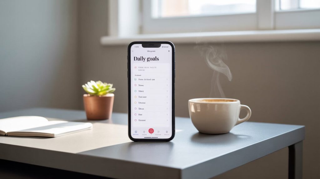 building daily habits using clean, minimal tools