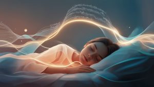 Abstract layers of narration, music, and soundscapes for sleep