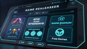 GX Corner dashboard showing game releases, sales, and free drops