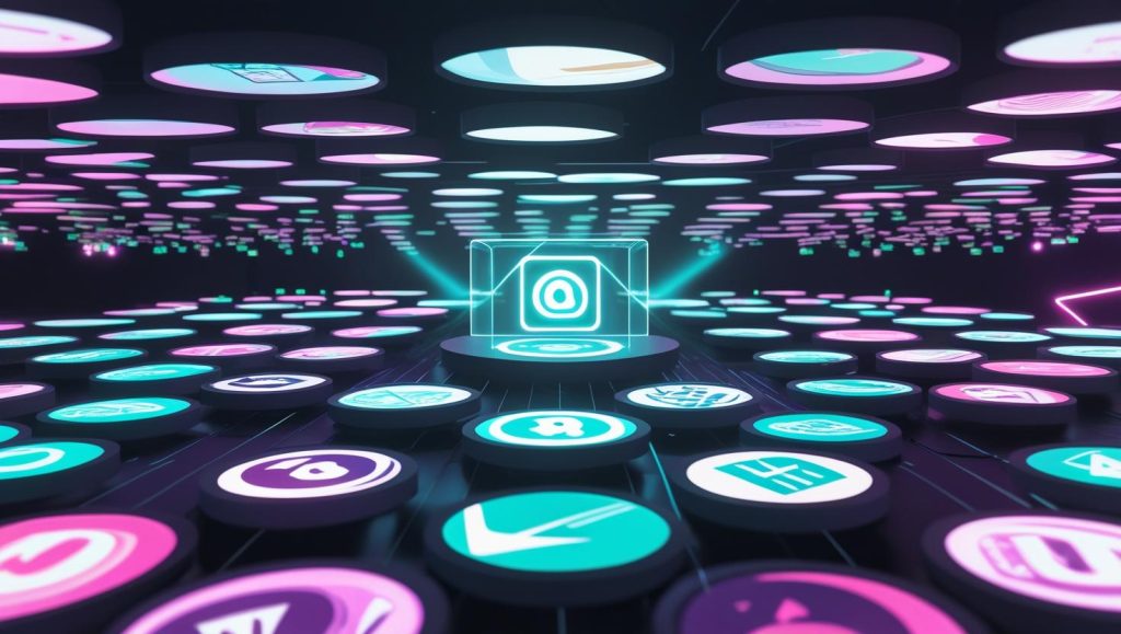 Simplified app controlling many design canvases in a futuristic studio